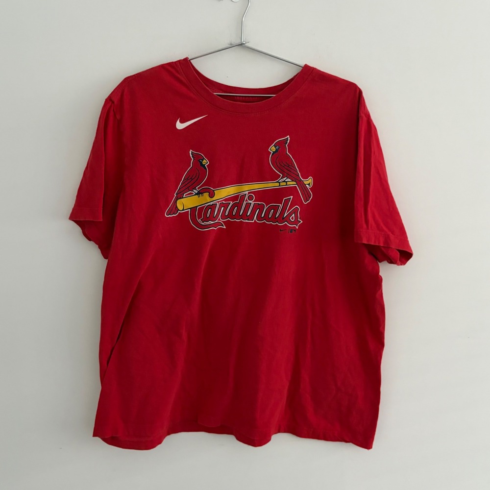 Nike St Louis Cardinals Yadier Molina Red T-Shirt Mens XL